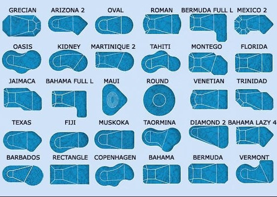 Tổng hợp các mẫu thiết kế hồ cá Koi hiện đại với nhiều hình dáng đa dạng: chữ nhật, bầu dục, hình thận, tự nhiên, hiện đại...